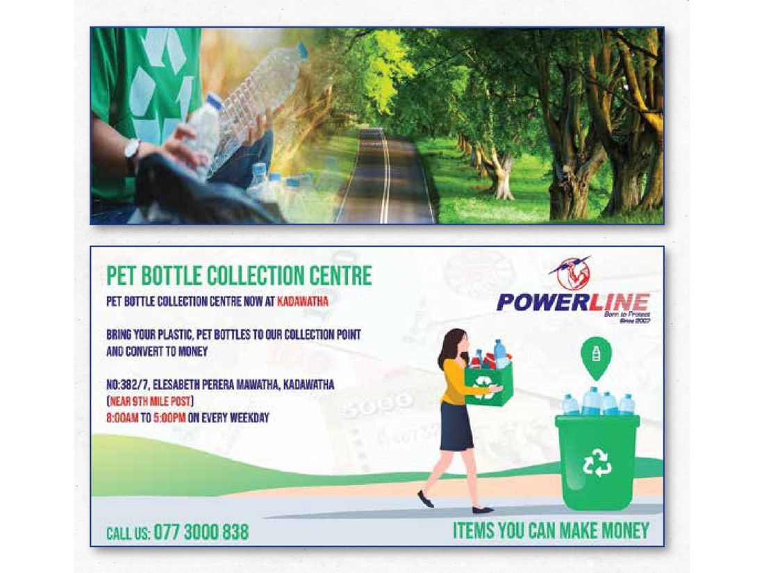 PET bottle recycling and the Powerline collection centre at Kadawatha